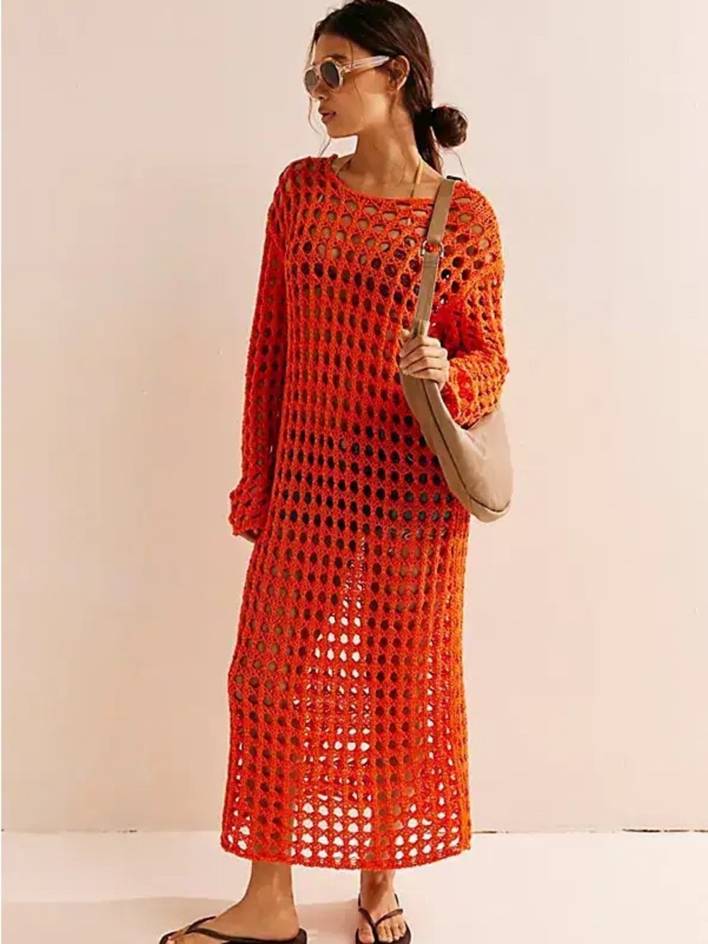 Free People Sahara crochet beach dress
